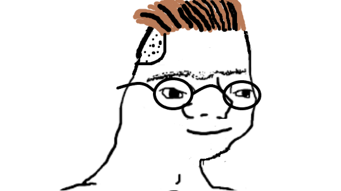 Zoomer Wojak Meme Template